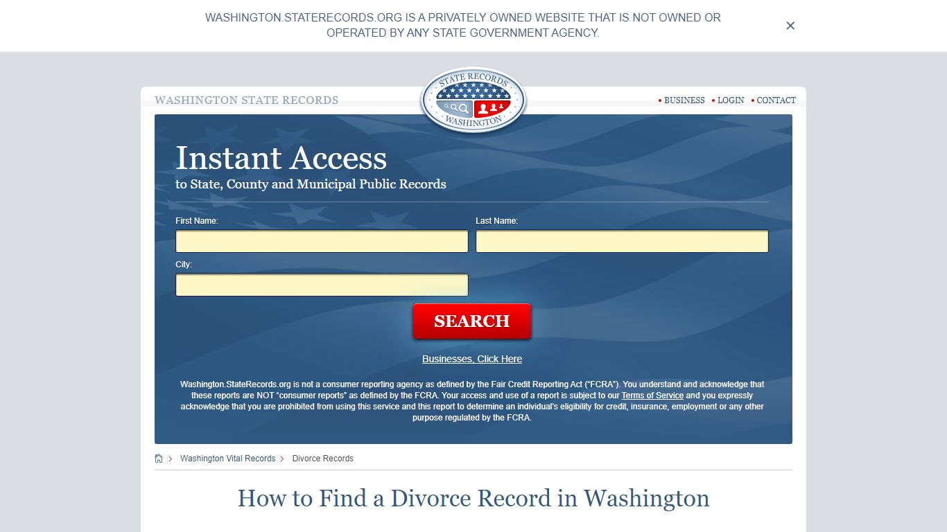 How to Find a Divorce Record in Washington - Washington State Records